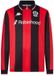 Kappa OGC Nice 2025/26 Home Shirt Lange Mouwen Kinderen Rood/Zwart Polyester