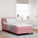 Maison Exclusive lit boxspring avec tête de lit, rose, 80 x 200 cm, velours