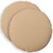 vidaXL Taie d'oreiller 2 pièces Crème Coton satiné Ø 40 cm