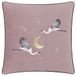 Paoletti Moonlit Flight Geborduurde Fluwelen Kussenhoes - Dusty Pink - 45x45cm