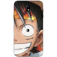 Maniacase Samsung Galaxy J7 2018 Hoesje Monkey D. Luffy One Piece Manga Anime