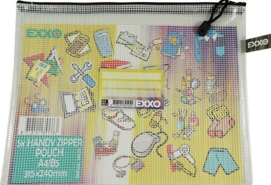 EXXO-HFP A4 Opbergtas Handy - Multi-Purpose - Zwart - 5 stuks