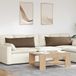 vidaXL - Zitkussens - 2 stuks - Stof - Bruin - 120 x 40 cm