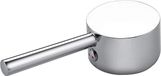 Poignée de robinet mitigeur monocommande pour cartouches 25/35/40 mm – Poignée de remplacement universelle en métal – Bouton et vis de réglage – Chrome poli