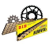 Kettingset DID Kettingset staal 520VX3 / 118 clipslot voor KTM Duke 200 cc Bj. 2015-2017