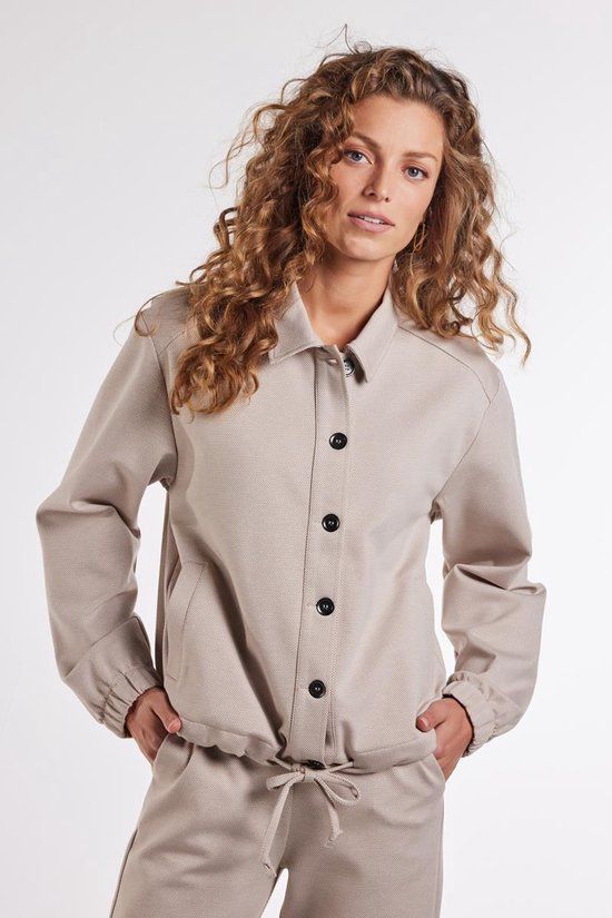 DIDI Dames Jacket Liu Beige mini square jacquard maat 40