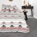 Jeu de draps en coton pour lit double, dimensions 220 x 240 cm