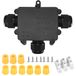 Merkloos Lasdoos ip68 - Waterdicht - 3-weg - Kabeldiameter 3-8 mm en 9-14 mm - Buiten
