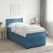Maison Exclusive - Lit boxspring avec matelas bleu foncé 90 x 190 cm velours