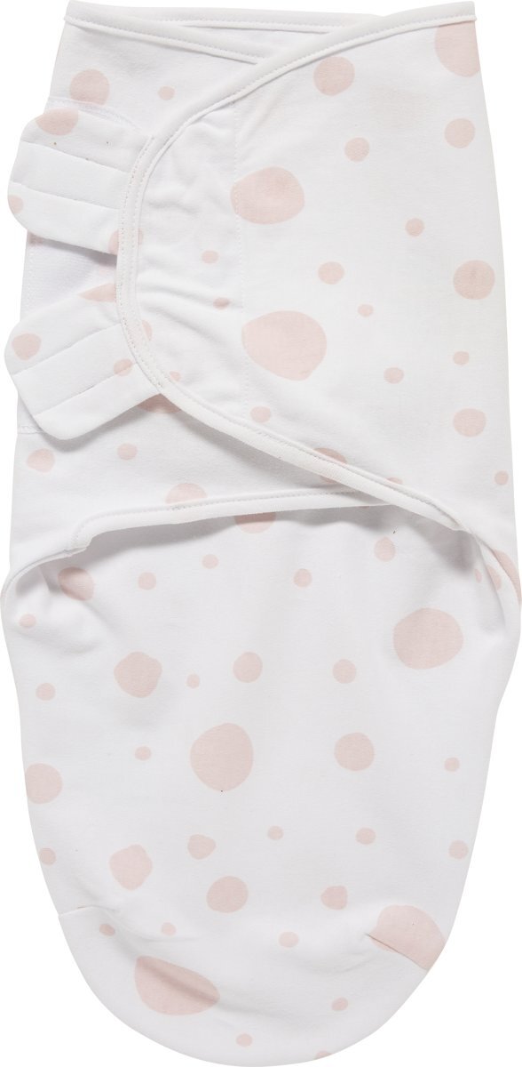 Meyco Swaddle Inbakerdoek - 0-3 maanden - Dots roze wit