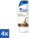 Head & Shoulders Anti-Roos Shampoo Intense Hydration met Kokosolie - 4 x 285 ml