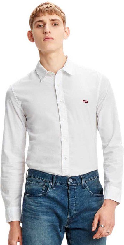 Levi's Battery Housemark Slim Fit Shirt - White - Men's XS
