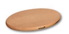 Staub Onderzetter Ovale magnetisch hout 15cm