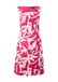 COMMA Robe d'été magenta / blanc