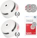 X-sense XS01-W Détecteur de fumée 2-pack - Connectable sans fil - Batterie 10 ans - Set magnétique inclus - Détecteur d'incendie