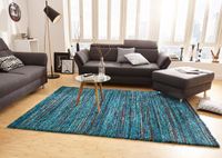 Mint rugs Hoogpolig modern vloerkleed Chic - blauw 160x230 cm