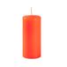 12 Cereria Di Giorgio 12 stompkaarsen, diameter 5 cm, hoogte 15 cm, kleur oranje pompoen, brandduur 48 uur, niet geparfumeerd