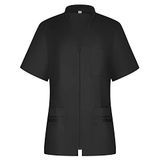 MISEMIYA - Werkkleding voor dames, korte mouwen, voor medisch uniform, artikelnr. 712, zwart.
