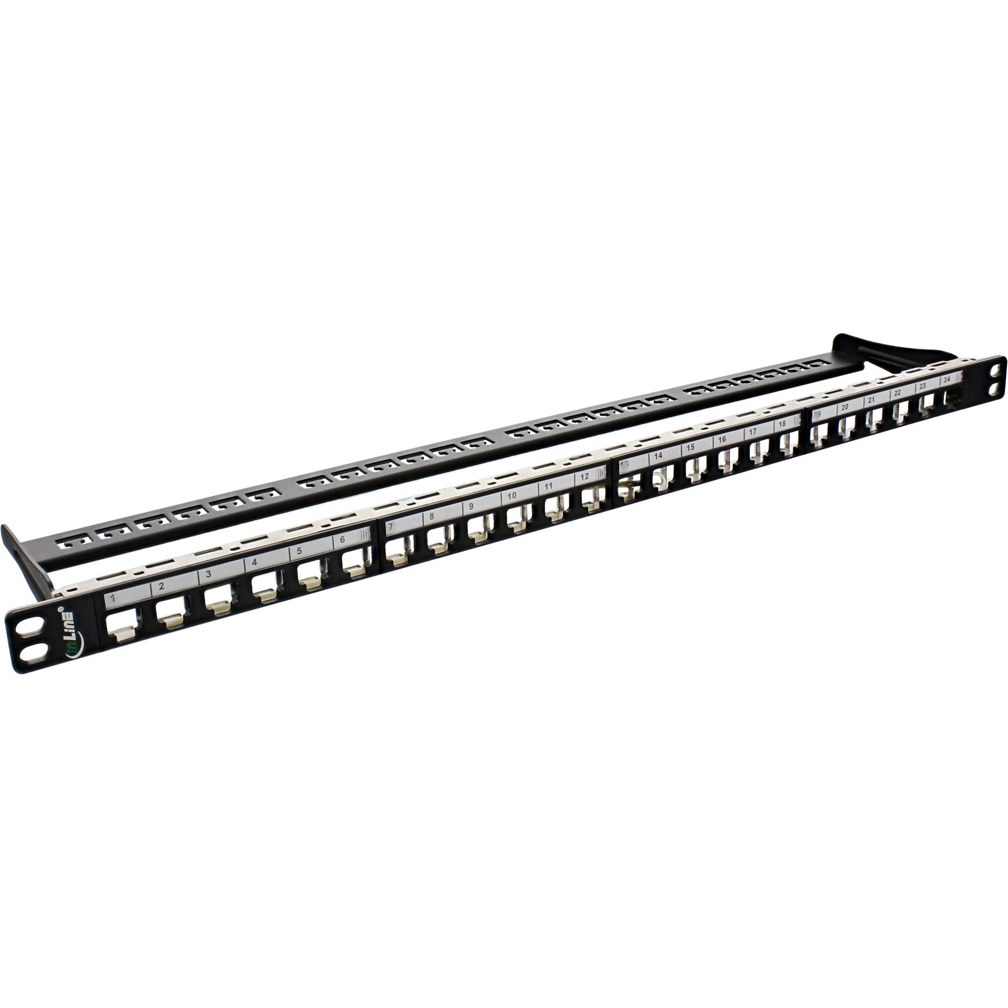 Inline 76824C Patch Panel - Zwart - Rekmontage