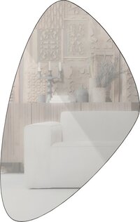 WOOOD Philou Mirror - Glass/Metal - Black - 80x50cm