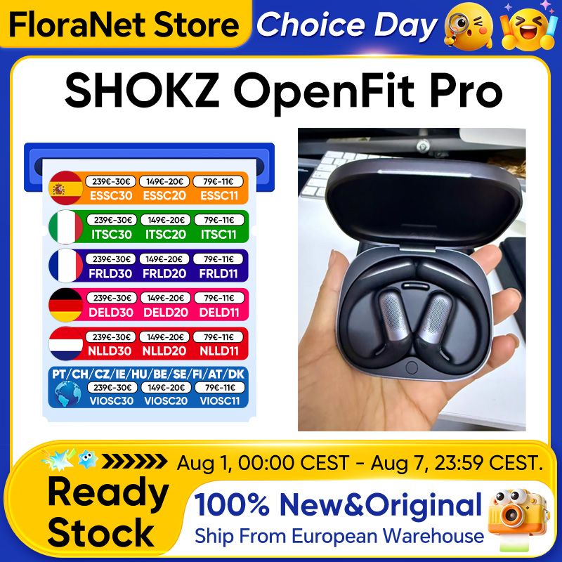 Shokz Openfit Pro Superboost Open Ear Bluetooth-hoofdtelefoon