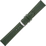 Morellato PMX075DUSTER16 Basic Collection Horlogeband - 16mm Groen Leer Unisex