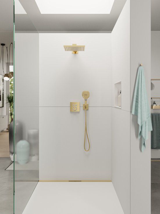 Hansgrohe Raindance Select E - Douchekop, 3 straalsoorten, EcoSmart+, goudlook gepolijst 28729990