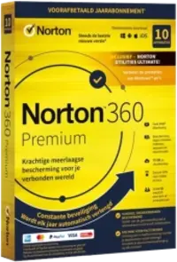 Norton 360 Premium met Utilities Ultimate | 10 Apparaten | 1 Jaar