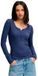 Superdry Athletic Chemise à Manches Longues Boutonnée Femme Bleu Marine