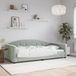 vidaXL Divan-lit 100x190 cm velours gris clair