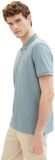 Tom Tailor Polo shirt en coton - Taille M - gris menthe