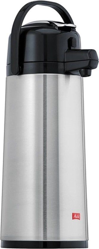 Melitta Professional Thermoskan met pomp - 2,2 l - RVS - Zilver/Zwart