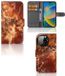 B2Ctelecom iPhone 14 Pro Bookcase Marmer Bruin