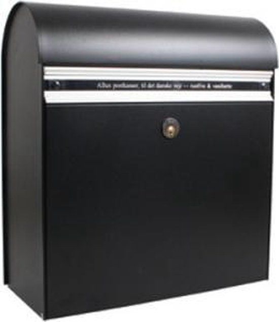 Allux KS200 - Wandbrievenbus - Zwart - Gegalvaniseerd staal