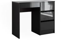 Vicco Sherry Bureau – 90 x 40 cm met lades Antraciet Hoogglans
