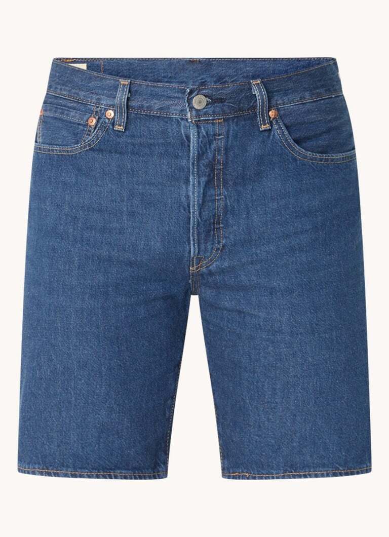 Levi's Levi's 501 slim fit korte broek van denim met steekzakken