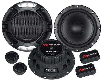 Renegade RX6.2C - 2-weg auto luidspreker - Zwart