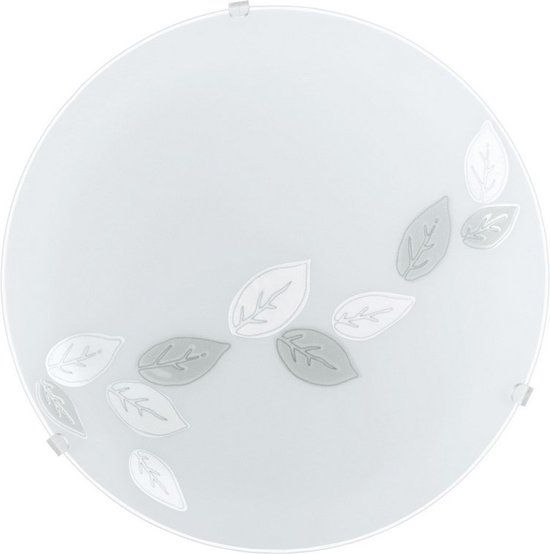 EGLO Mars Wandlamp - Wit - E27 - Glas, Staal