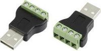 TRU COMPONENTS LT-USB4M USB-connector met schroefaansluiting Stekker, recht USB-stekker type A Inhoud: 1 stuk(s)