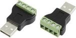 TRU COMPONENTS LT-USB4M USB-connector met schroefaansluiting Stekker, recht USB-stekker type A Inhoud: 1 stuk(s)