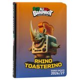 SKIFIDOL Italiaanse brainrood - schoolagenda 2026-2027, kalender 12 maanden datum, gewatteerde omslag, 320 gekleurde bedrukte pagina's en Skifidol-afbeeldingen, standaardformaat 13 x 17,8 cm