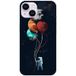 1001 coques Cosmonaute aux ballons Bedrukt siliconen hoesje compatibel met Apple iPhone 15