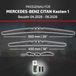 HEYNER® Essuie-glace pour MERCEDES-BENZ CITAN Kasten 04.2026 - 10.2026, Balai d'essuie-glace plat HYBRID, Aérodynamique & Flexible, Revêtement nanographique