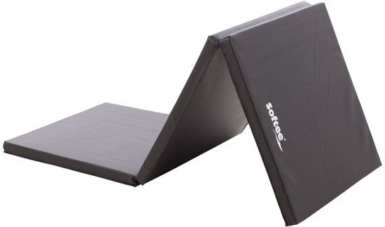Softee Opvouwbare Vloermat 180x60x4cm Zwart