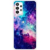 Samsung Galaxy A32 Verstevigd hoesje met sublimatie bedrukking, compatibel met Samsung Galaxy A32 Galaxie bleue