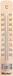 Metaltex Buitenthermometer 18 Cm Hout Beuken