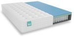 Matelas à ressorts ensachés, 90x190 cm, mousse à mémoire de forme avec gel, hauteur 26 cm, fermeté moyenne