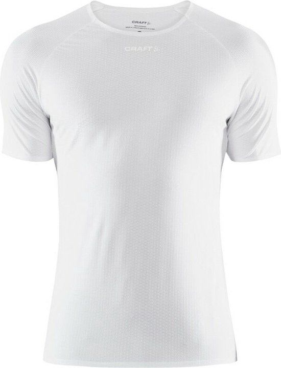 Craft Pro Dry Nanoweight S/S Sportshirt Heren - White - Maat S