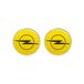 4R Quattroerre.it 3D-stickers, compatibel met Opel, gelicentieerd artikel (geel, 21 mm)