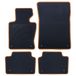 Precies BMW Precies passende deurmat voor BMW E83 X3 (2004-2010), 5 stuks, gele rand